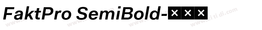 FaktPro SemiBold字体转换